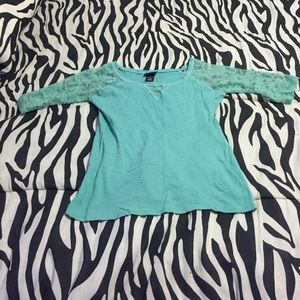 Teal shirt