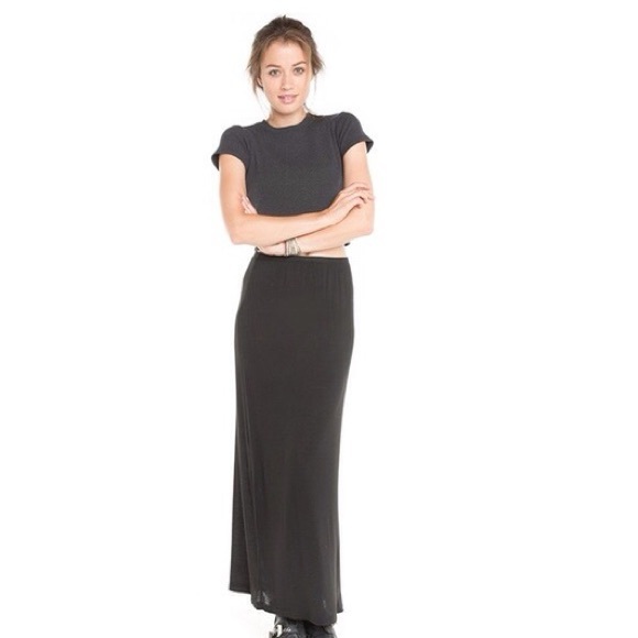 Brandy Melville black maxi skirt