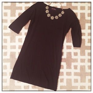 Lilly Pulitzer Black Cotton Shift Dress