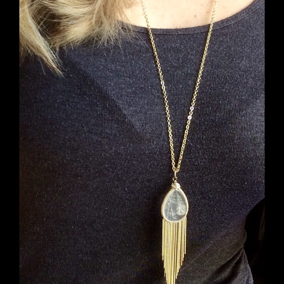 SOLD IN BUNDLE 🎉HP🎉30'' Semi-Precious Crystal - Picture 3 of 4