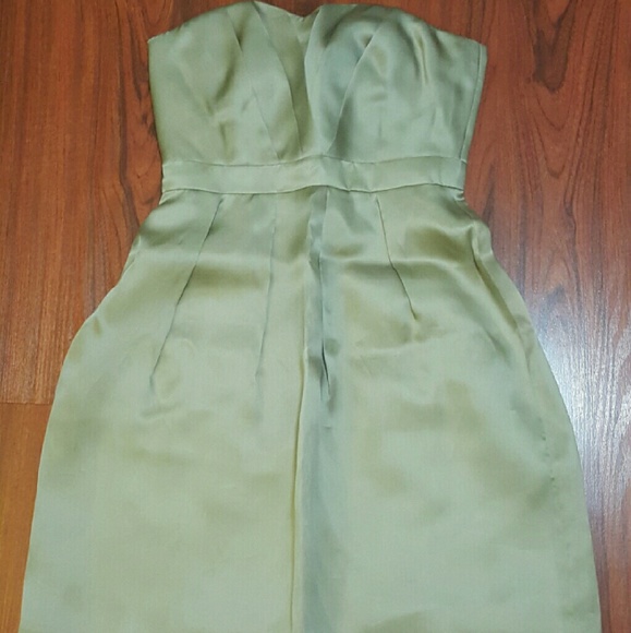 JCrew Strapless Silk Dress NWT sz6P