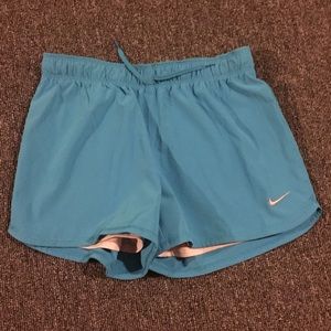 Light Blue Nike Shorts with Built in Spandex