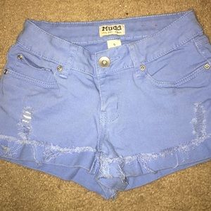 Blue jean shorts