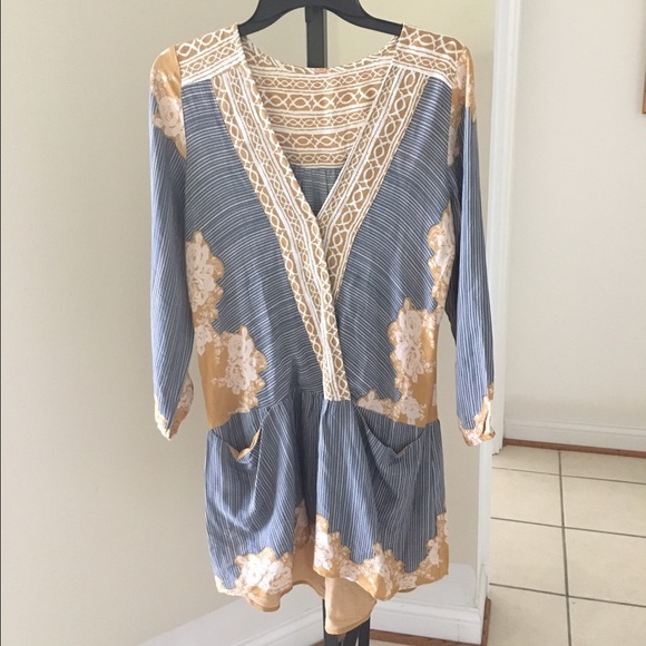 Free people print tunic dress small