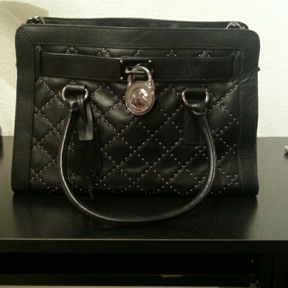 Final Sale Black Micro Stud Lambskin Hamilton