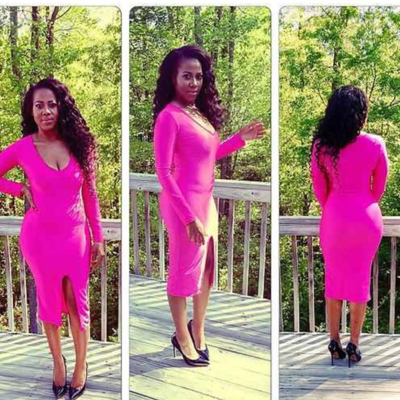 Pinkey BodyCon Midi Dress