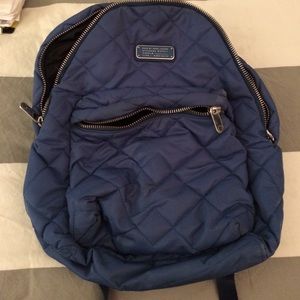 Marc Jacobs blue vinyl back pack