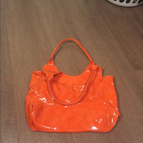 Orange over the shoulder Neiman Marcus bag
