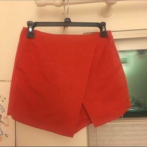 Topshop woven wrap skort