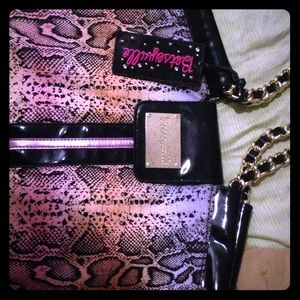 Betseyville Rainbow Snakeskin Print Handbag