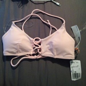 Cute pink scrappy bikini top