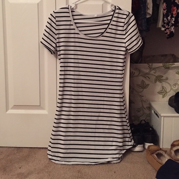 Striped t-shirt dress!