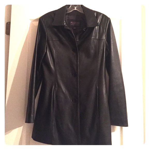Black leather jacket