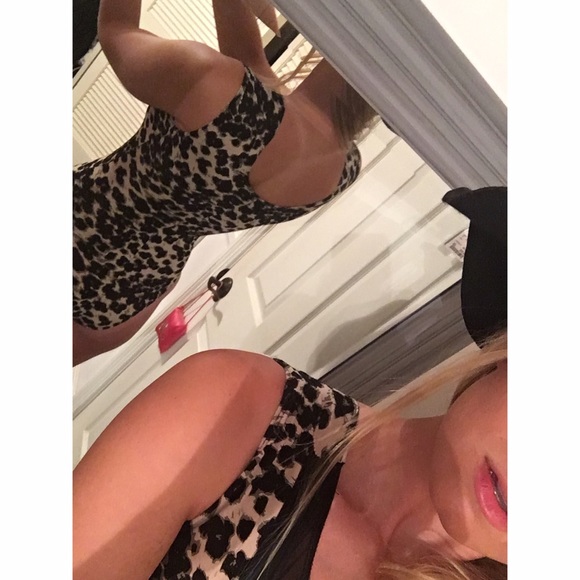 More pics- leopard mesh leotard - Picture 2 of 3