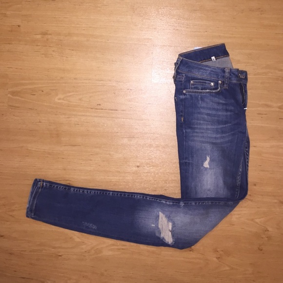 Distressed Zara jeans