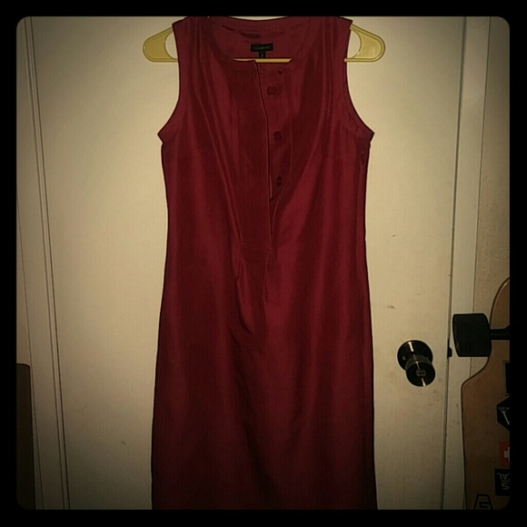 Red talbots knee length dress