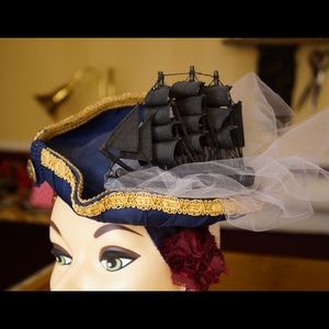 Handmade OOAK pirates of the Caribbean tricorn hat