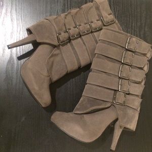 Charlotte Russe Multiple Buckles Boots