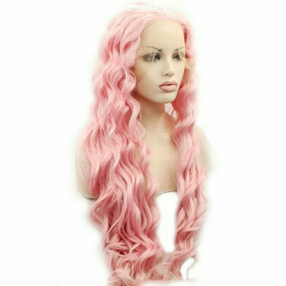 Sweet Pink Beauty Wavy Lacefront Wig 24-26 inches!