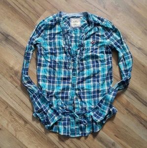 Hollister plaid button up