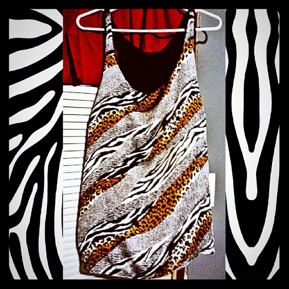 Animal print tank
