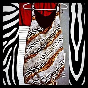 Animal print tank