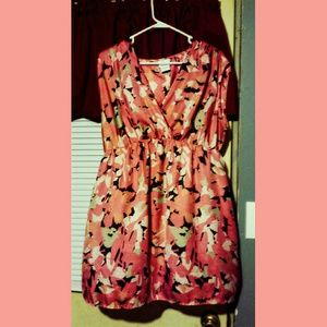 Silky floral maternity sundress