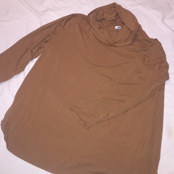 Old Navy camel colored cowl neck shirt