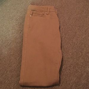 Tan skinny jeans