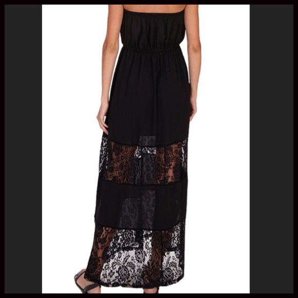 Lace-Paneled Maxi Dress - Picture 2 of 4