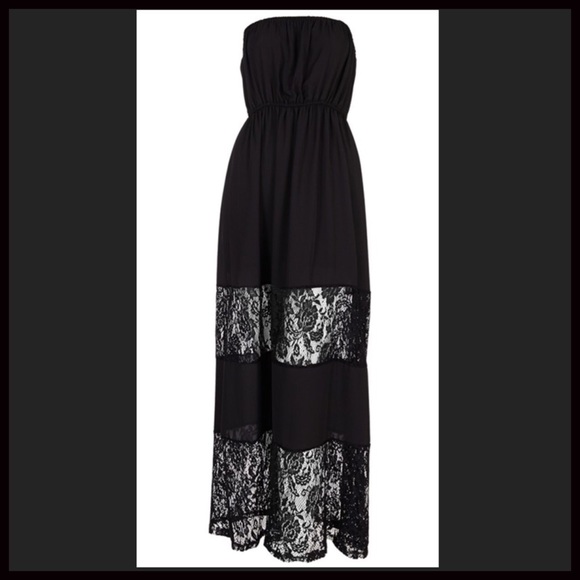 Lace-Paneled Maxi Dress - Picture 3 of 4