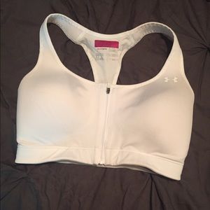 Under Armour zip front sports bra