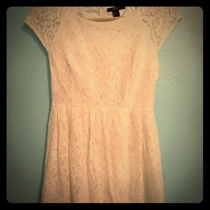 Adorable White Lace Skater/Mini Dress