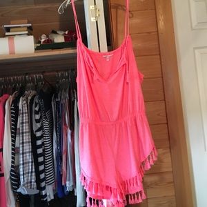 VS pink beach cover up