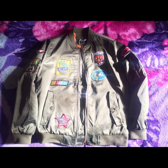 Army Green Bomber Jacket