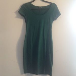 Hunter green mini dress