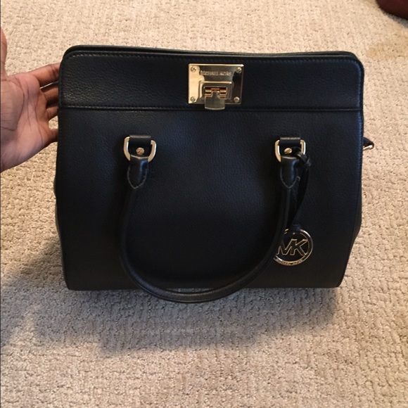 Michael Kors Handbags - NWT: Michael kors black satchel authentic