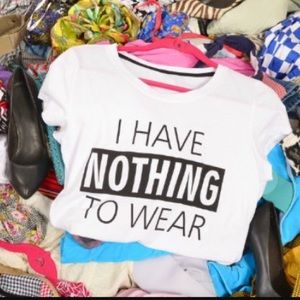 CLOSET CLEAN OUT -all items will be donated June 1