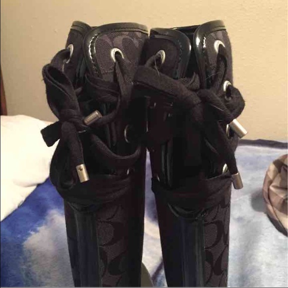 Coach lace up rain boots - Picture 4 of 4