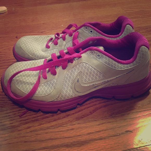 Purple And grey nikes