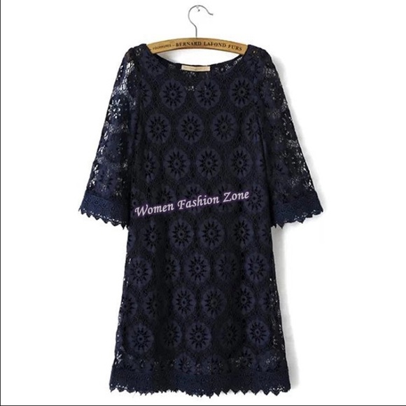 Crochet midi dress