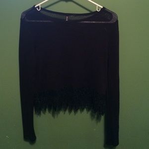 Black tee with pretty design