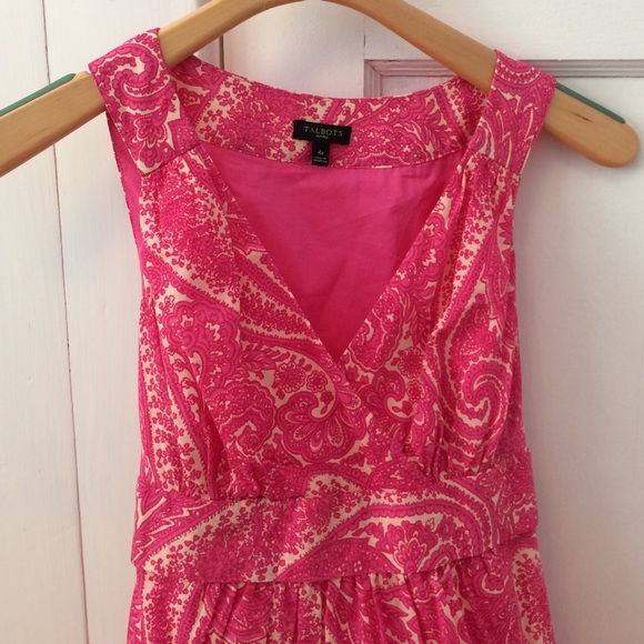 Very cute pink paisley sun dress from Talbots