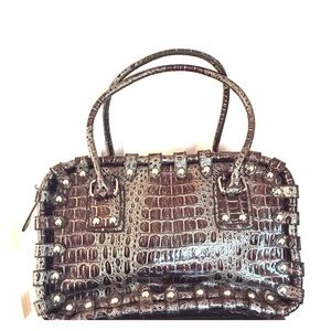 Crocodile Leather Like Bag