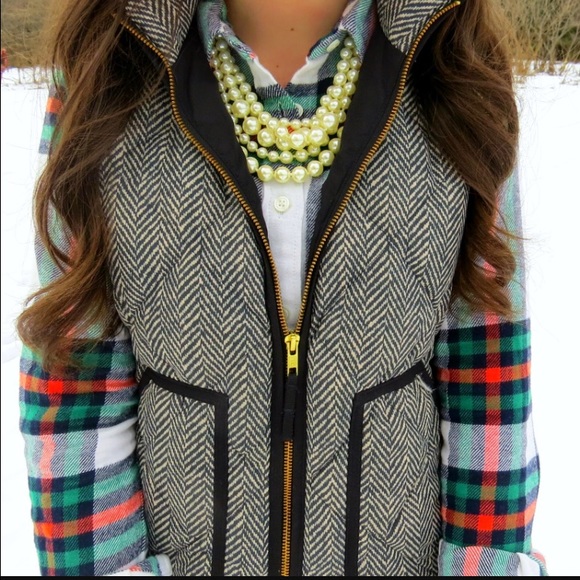 Jcrew Herringbone Vest