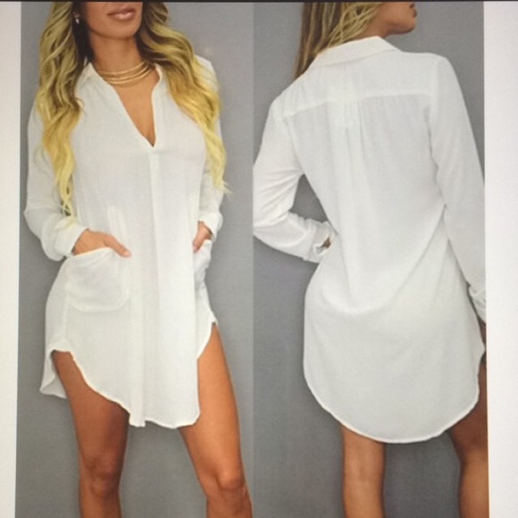 turn down collar spring dress