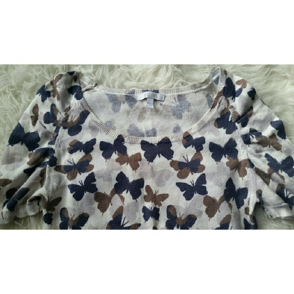 Butterfly print top