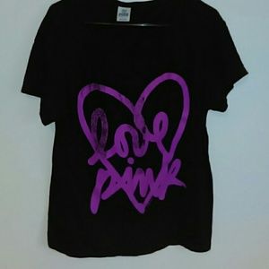VS pink oversized tee sz S/M