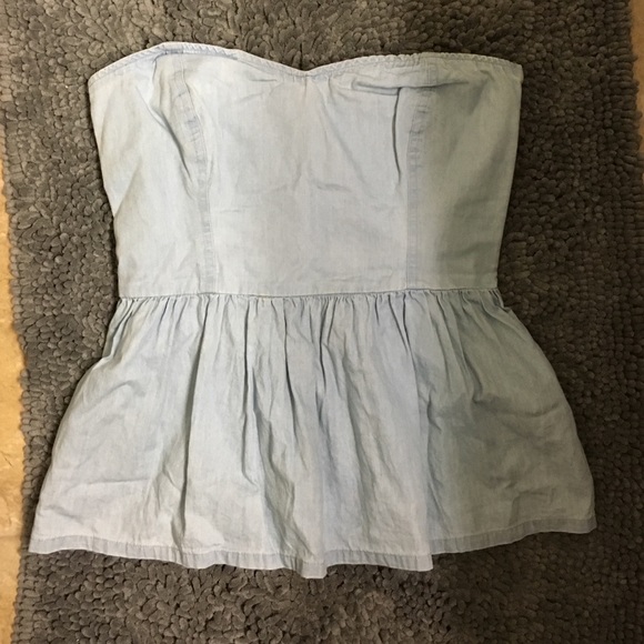 Kendall & Kylie Denim Tube Top