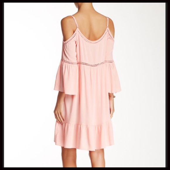 Blushing Cold-Shoulder Dress - Picture 3 of 3